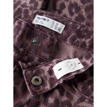 NAME IT Twill Mom Jeans Bella Burgundy Leo